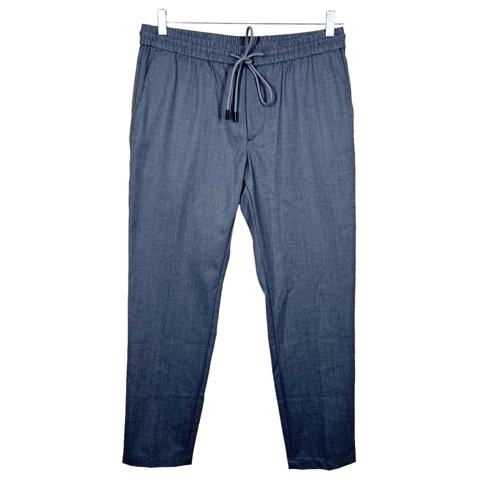 Boss Hugo Boss Mens Charcoal Gray Pull On Wool Blend Pants Size 32R